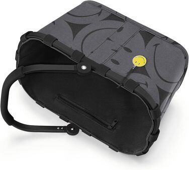 Сумка-шопер Reisenthel Carrybag XS сірого кольору (Smiley Grey) з практичною внутрішньою кишенею