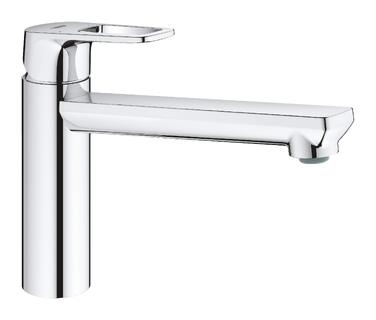 Змішувач кухонний GROHE BauLoop 31367001 високий, поворотний на 360°, з металевим кріпленням, хромований