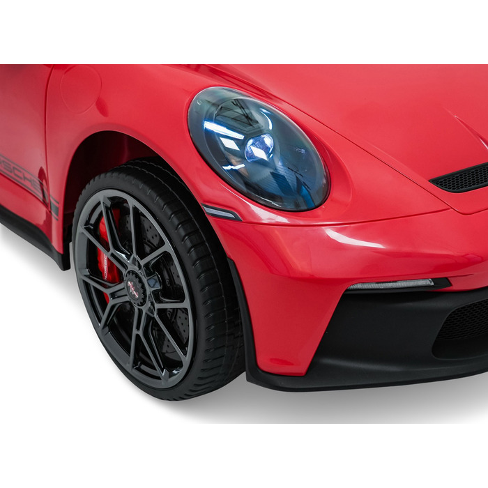 Дитячий електромобіль Porsche 911 GT3: 2x280 Вт, велюрові сидіння, керування рулем