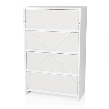 Комод ESTORIA 58x30x91см 4 відділення білий hjh LIVING