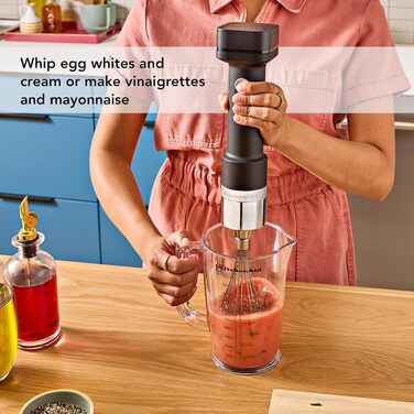 Погружний блендер KitchenAid Go KHBRV05BM з насадками, акумулятор продається окремо