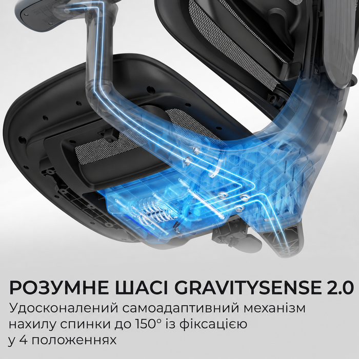 Крісло офісне Sihoo C300 LITE V2 Black