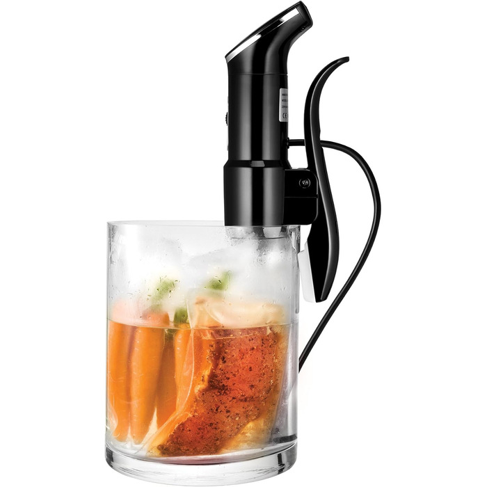 Unold 58915 Sous Vide Stick Time – Погружний су-від для приготування їжі, 1300 Вт, нержавіюча сталь, для каструль від 18 см, точність 0.2°C, до 95°C, 20л