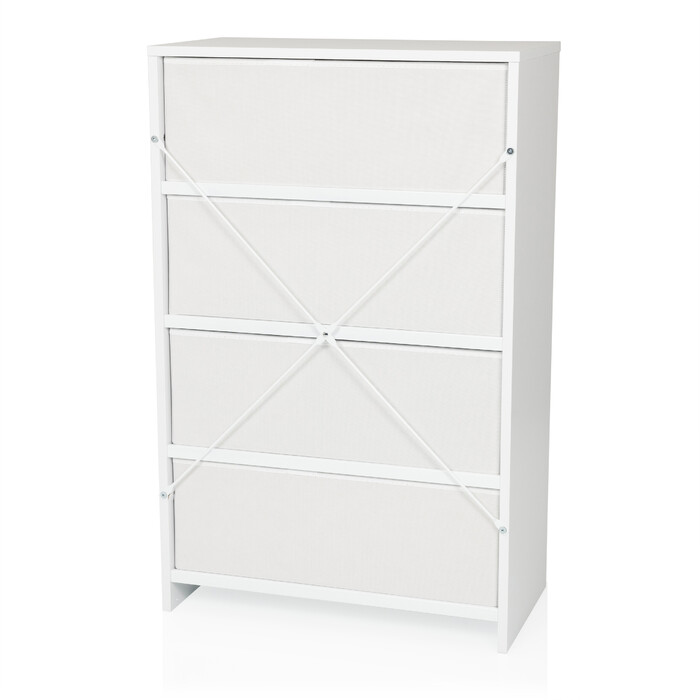 Комод ESTORIA 58x30x91см 4 відділення білий hjh LIVING