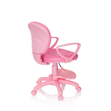 Дитячий стілець / дитячий письмовий стілець KID COLOUR тканина рожевий hjh OFFICE