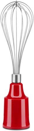 Погружний блендер KitchenAid 5KHBV83EER Empire Red з насадками: подрібнювач, вінчик, мірний стакан 700 мл, захист посуду, 180 Вт