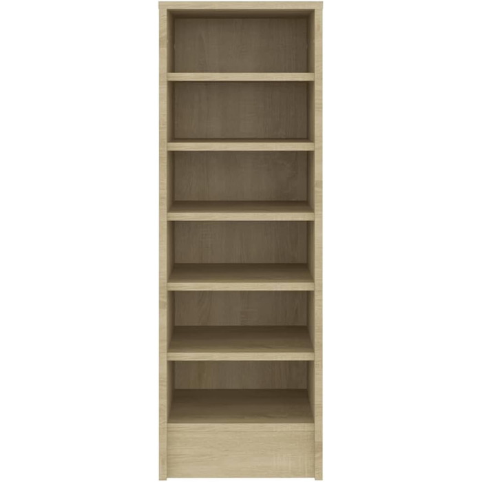 Шафа для взуття vidaXL на 6 відділень, дуб сонома, 31,5x35x90 см, ДСП, комод для зберігання взуття