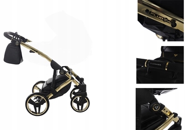 Дитячий візок 2в1 Junama Diamond S Line V2 Black/gold