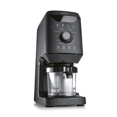 Машина для морозива GOURMETmaxx SmoothUp 800 Вт: льодогенератор, 10 програм, функція додавання інгредієнтів, LED-дисплей, 2 стакани в комплекті, чорний