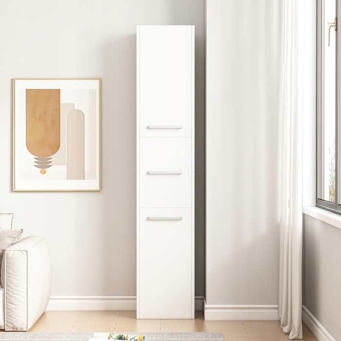 Стелаж MuvuHome, 30 x 170 x 30 см, білий