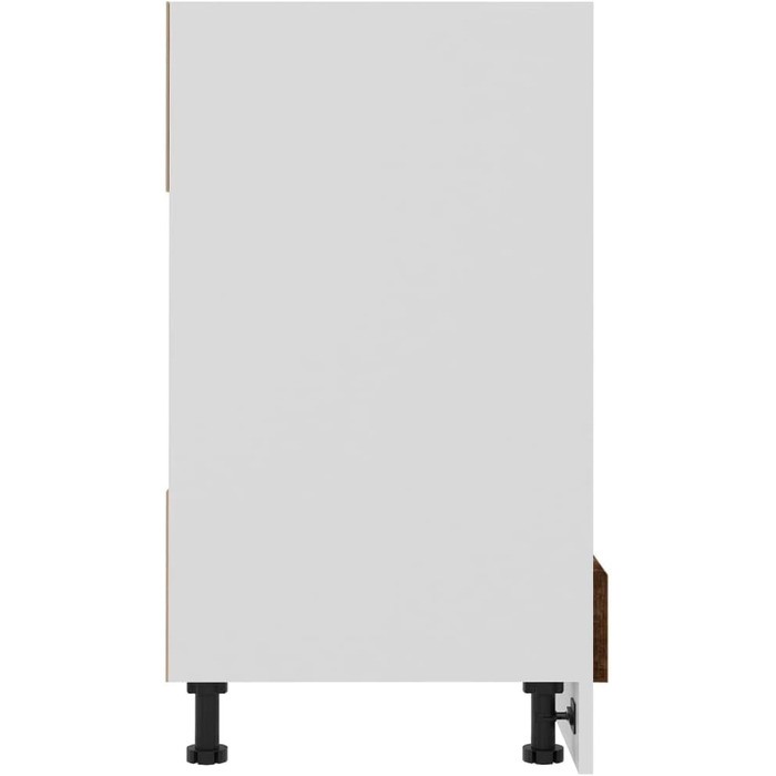 vidaXL Кухонна тумба під духову шафу, димчастий дуб, 60x46x81,5 см, ДСП
