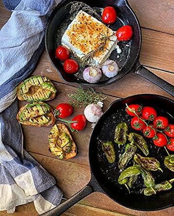 Набір з 3 чавунних сковорідок 16см, 20см, 24см BBQ-Toro