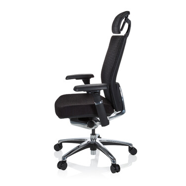 Крісло офісне NOVA PRO I ALU Тканина чорна hjh OFFICE
