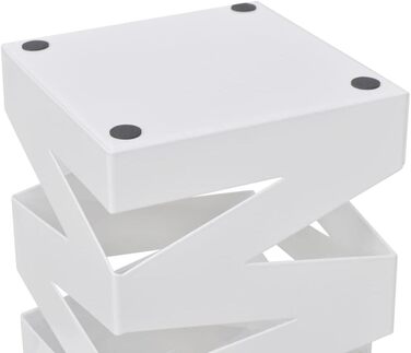 Підставка для парасольок vidaXL сталева 48,5 см, біла