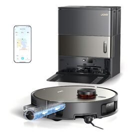 Робот-пилосос для сухого та вологого прибирання JONR X9 PRO, 15000Па, з базою самоочищення, LiDAR навігацією та системою захисту від намотування волосся