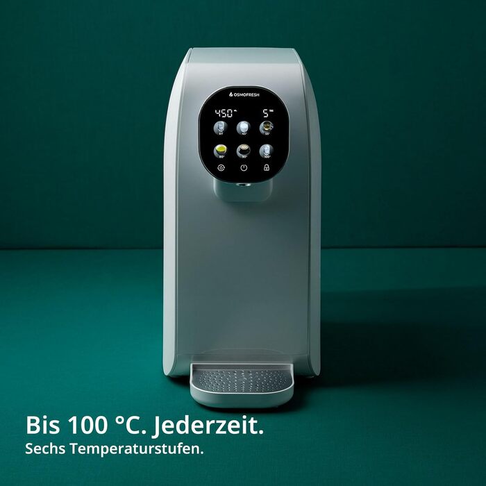 Система зворотного осмосу OsmoFresh Quella Pro Black з гарячою водою та 7-ступеневою фільтрацією для кухні, офісу, кемпера | Чиста питна вода без солей