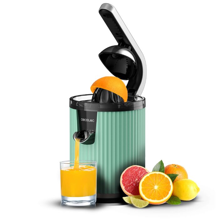 Соковижималка для цитрусових Cecotec Xqueeze RetroJuice 600 Red (600 Вт, нержавіюча сталь, зелений)
