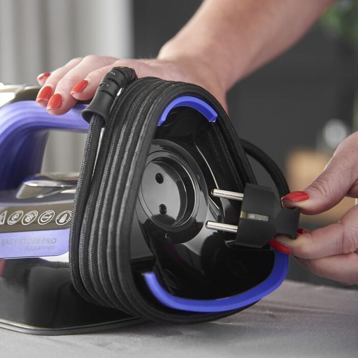 Парова праска Russell Hobbs One-Perfect-Temp 2400Вт з керамічною підошвою, антикальком, самочищенням, потужний паровий удар 200г, універсальна температура для всіх тканин, компактне зберігання кабелю