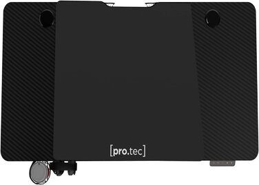 Електричний регульований стіл pro.tec Stryn 120x60 см, геймерський, з пам'яттю висоти, чорний