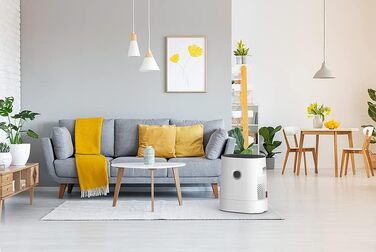 Зволожувач повітря BONECO W220, 6 л, для кімнат до 50 м², дуже тихий <35 дБ, 2 режими, авто-вимкнення, верхнє наповнення, білий