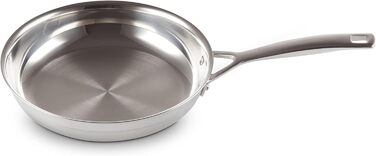 Сковорода LE CREUSET з нержавіючої сталі, 24 см, без покриття, для всіх типів плит (включно з індукцією) та духовки