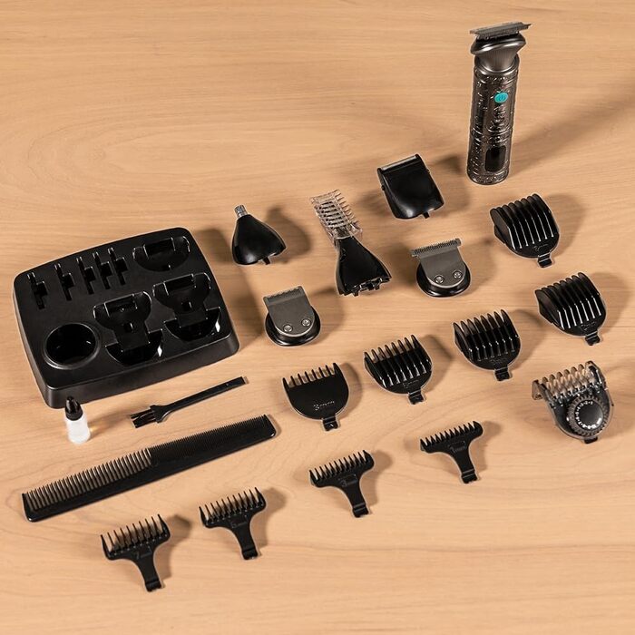 Тример для обличчя та тіла Cecotec PrecisionCare Samurai Profiling 6в1, чорний, з дисплеєм та 6 насадками