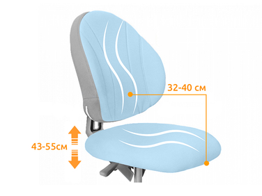 Дитяче крісло Evo-kids Mio Lite Blue (арт.Y-208 KBL)