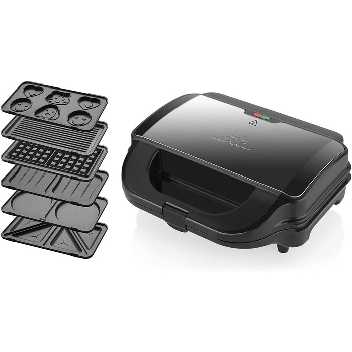 Sandwichmaker ETA Sorento Plus 6-в-1: Вафельниця, гриль, сендвічниця, антипригарне покриття, 900 Вт