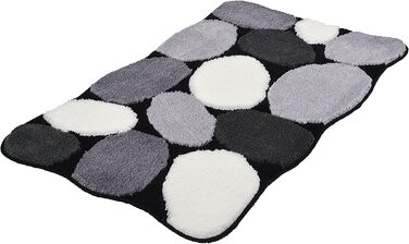 Килимок для ванної Kleine Wolke Stone 60x100 см, чорний
