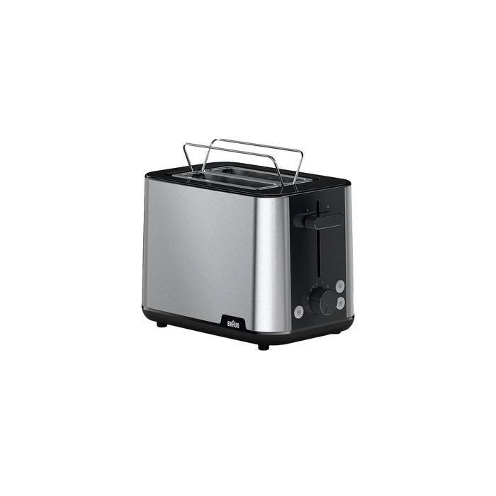Тостер Braun PurShine HT1510 WH, 8 режимів, розморожування, підігрів, чорний