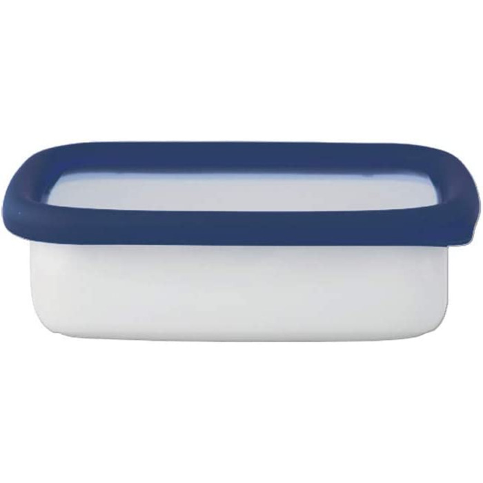 Емальований контейнер HoneyWare Classic Line 0,42 л з кришкою, жаростійкий до 400°C, підходить для плити, духовки, гриля, зберігання та приготування їжі