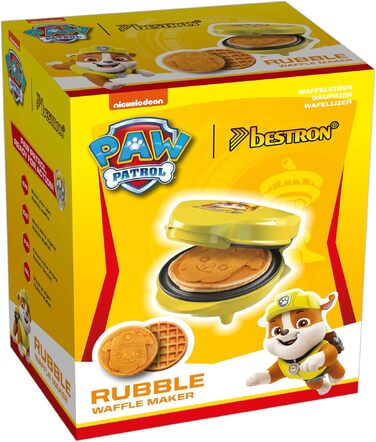 Міні-вафельниця Paw Patrol з пластиною Скай (Skye), жовта, діаметр вафель 10 см, офіційний ліцензійний продукт для дітей