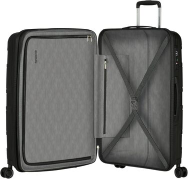 Валіза American Tourister Skymax 3 шт. синього (Midnight Blue) та чорного (Bass Black) кольорів