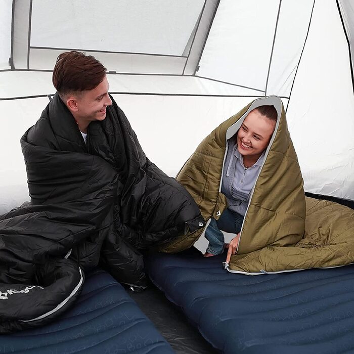 KingCamp спальний мішок для кемпінгу 3-4 сезони, ультралегкий, теплий, праний, для дорослих і дітей, 220×75 см, рожевий, L Zip
