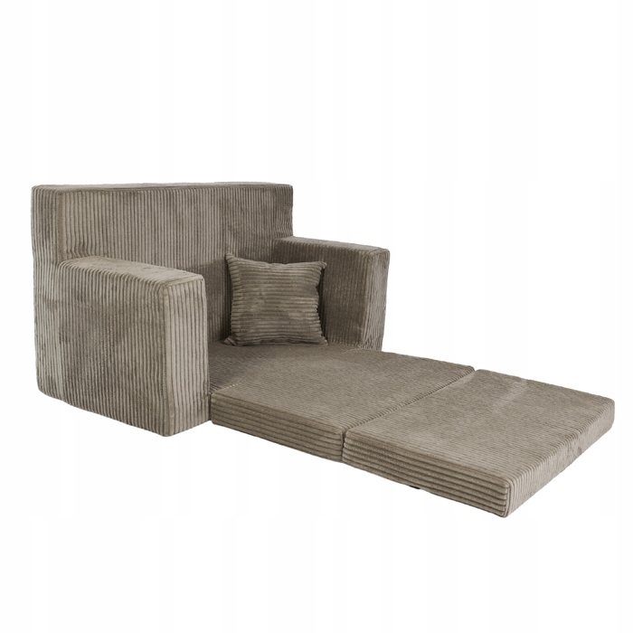 Диван Fortisline Rosalia 83 x 112 см, вельвет, коричневий