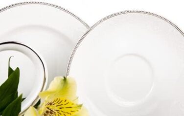 Набір чашок консімо DIAMANT PLATIN 18 предметів, порцеляна, для капучино, на 6 осіб, можна мити в посудомийній машині