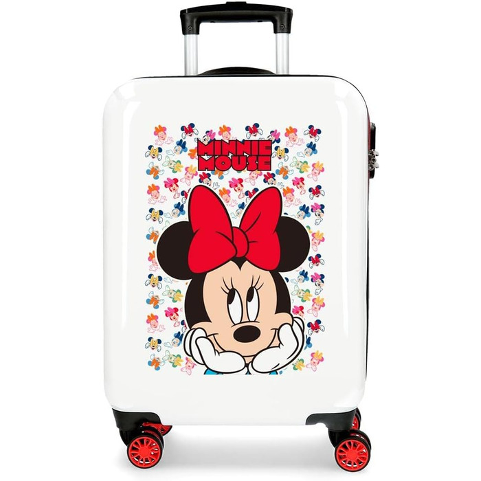 Дитяча валіза Disney Minnie Diva, 38x55x20 см, ABS, 34 л, 4 колеса, ручна поклажа, багатобарвна
