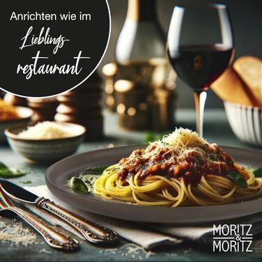 Набір кавових чашок Moritz & Moritz NORDIC, 6 шт., 300 мл, кераміка, сірий колір, з ручкою. Підходять для кави, чаю, капучино. Комплект посуду (48 предметів)