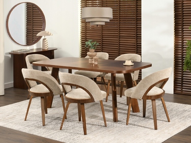 Стілець Mebel-Partner, тканина, бежевий, 1 шт.