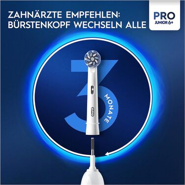 Електрична зубна щітка для дітей Oral-B Pro Junior, зелена