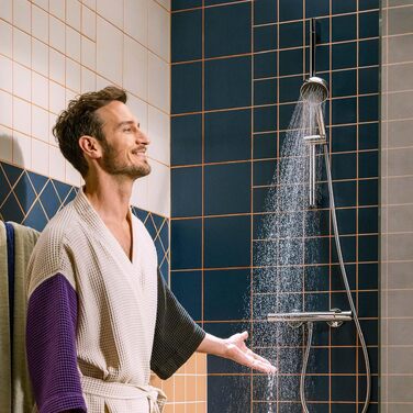 Душова лійка Hansgrohe Activera Select S EcoSmart (8 л/хв) з 2 режимами струменя, антивапняним покриттям, хром, 28033000