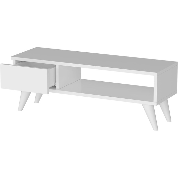 ТВ-тумба en.casa Aarup з полицею та шухлядою, дуб, 33x90x30 см