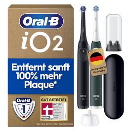 Електрична зубна щітка Oral-B iO Series 2, набір з 2 шт, Night Black та Forest Green