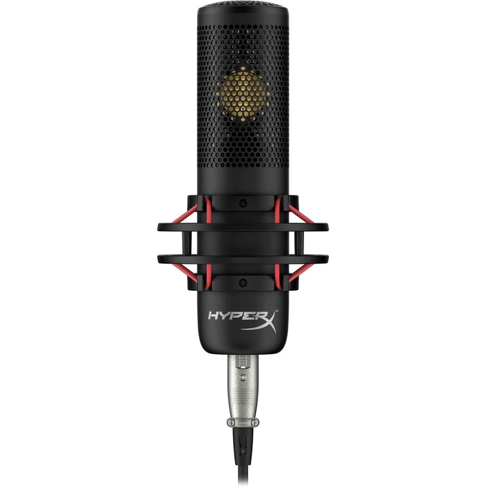 HyperX ProCast – студійний конденсаторний мікрофон з великою діафрагмою, XLR, чорний