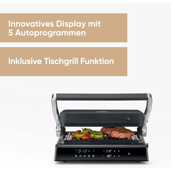 Контактний електрогриль 3-в-1 Severin Kontakt-Grill Sevini Flex, 2000W