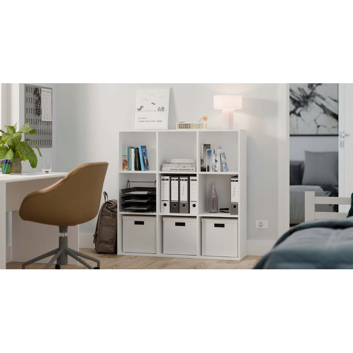 Стелаж TopEshop 110,5 см x 110,5 см x 30 см, білий