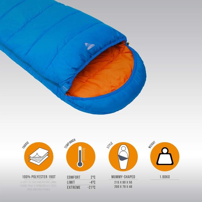 Спальний мішок Vango Cadair 250, туристичний