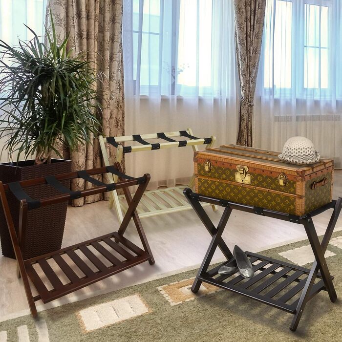 Підставка для валіз Casual Home з масиву горіха, 67 x 41 x 56 см