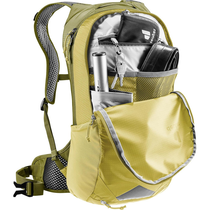 Велосипедний рюкзак Deuter Race Air 10 л, Linden-cactus, вентиляція спини