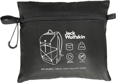 Рюкзак Jack Wolfskin Wandermood 24 літри, унісекс, складаний, чорний граніт, для походів